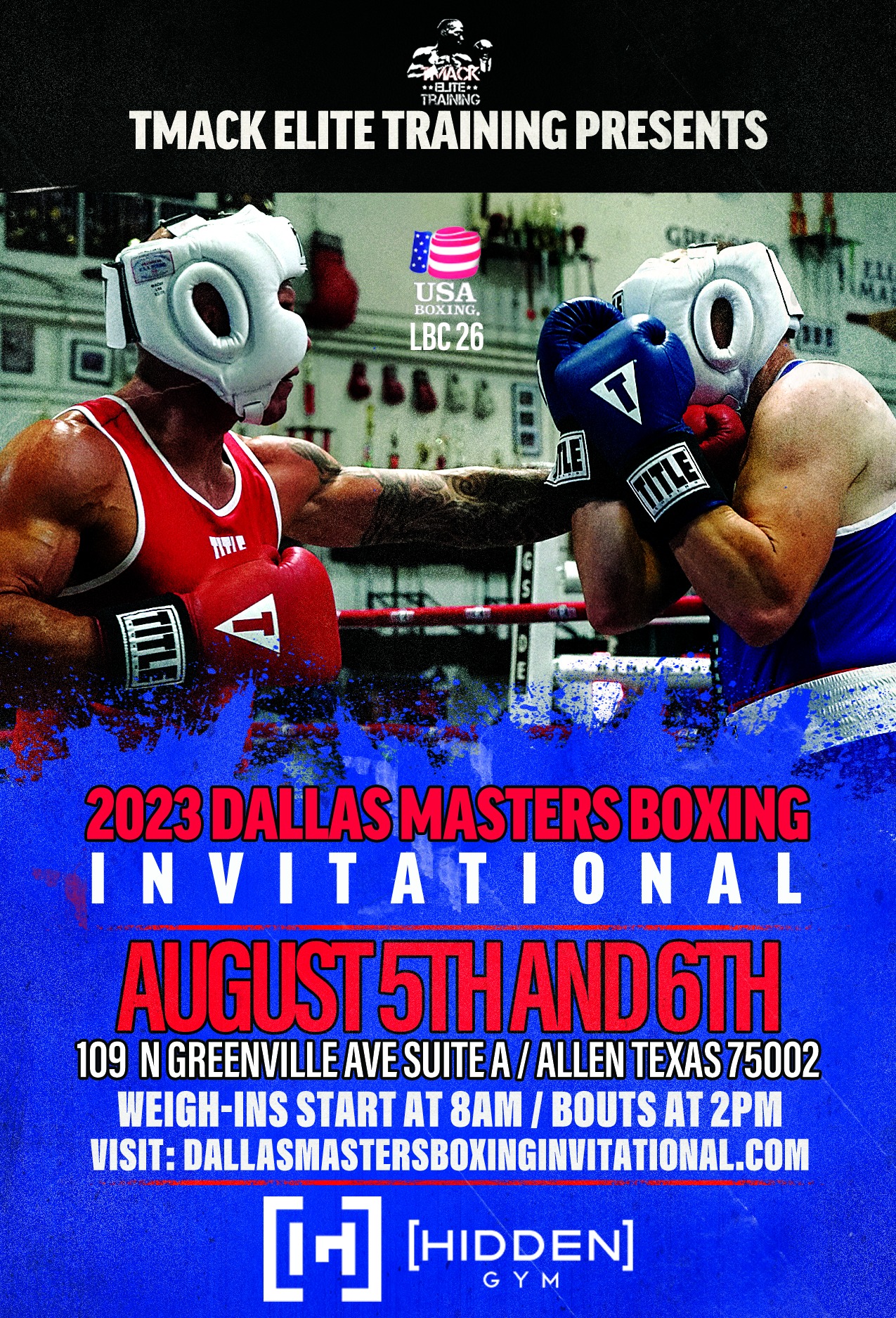 Dallas Masters Boxing Invitational USA Masters Boxing