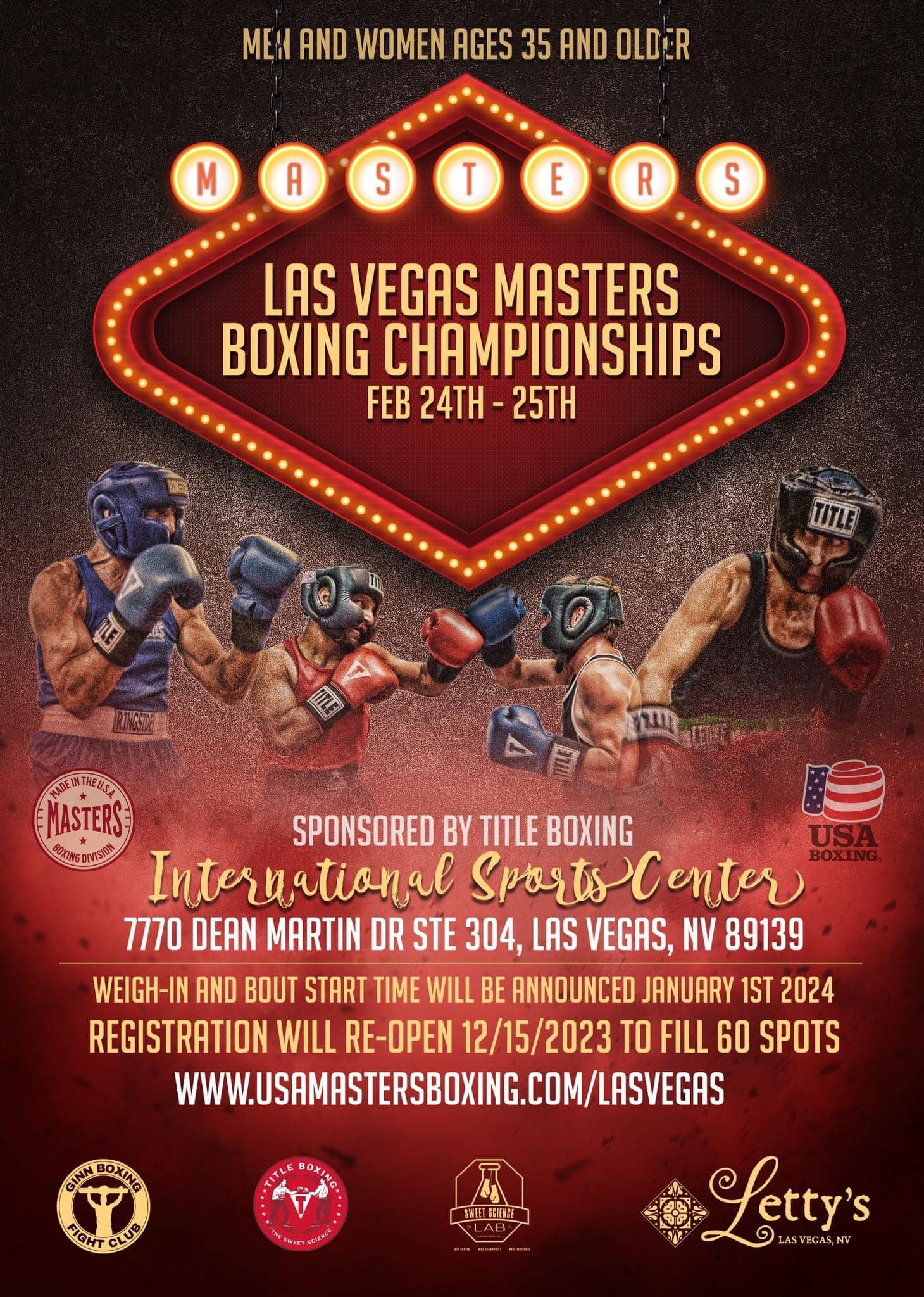 5th Annual Las Vegas Masters Championships USA Masters Boxing